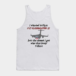 Funny C-17 Globemaster Tank Top